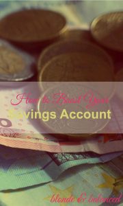 savings account, boost your savings, save money
